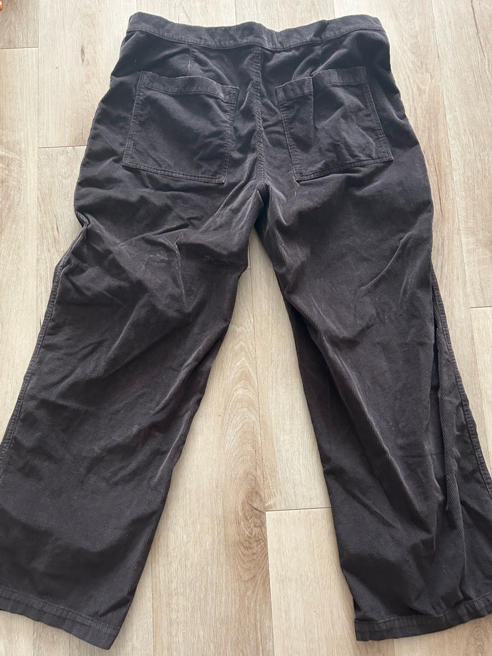 Madewell Womens The Emmett Wide-Leg Pant Cordury Dark Carob size 33 - Picture 3 of 7